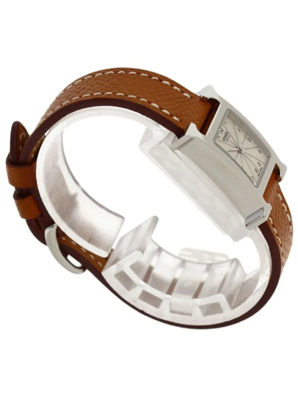 Hermes H Watch Mini SS Leather